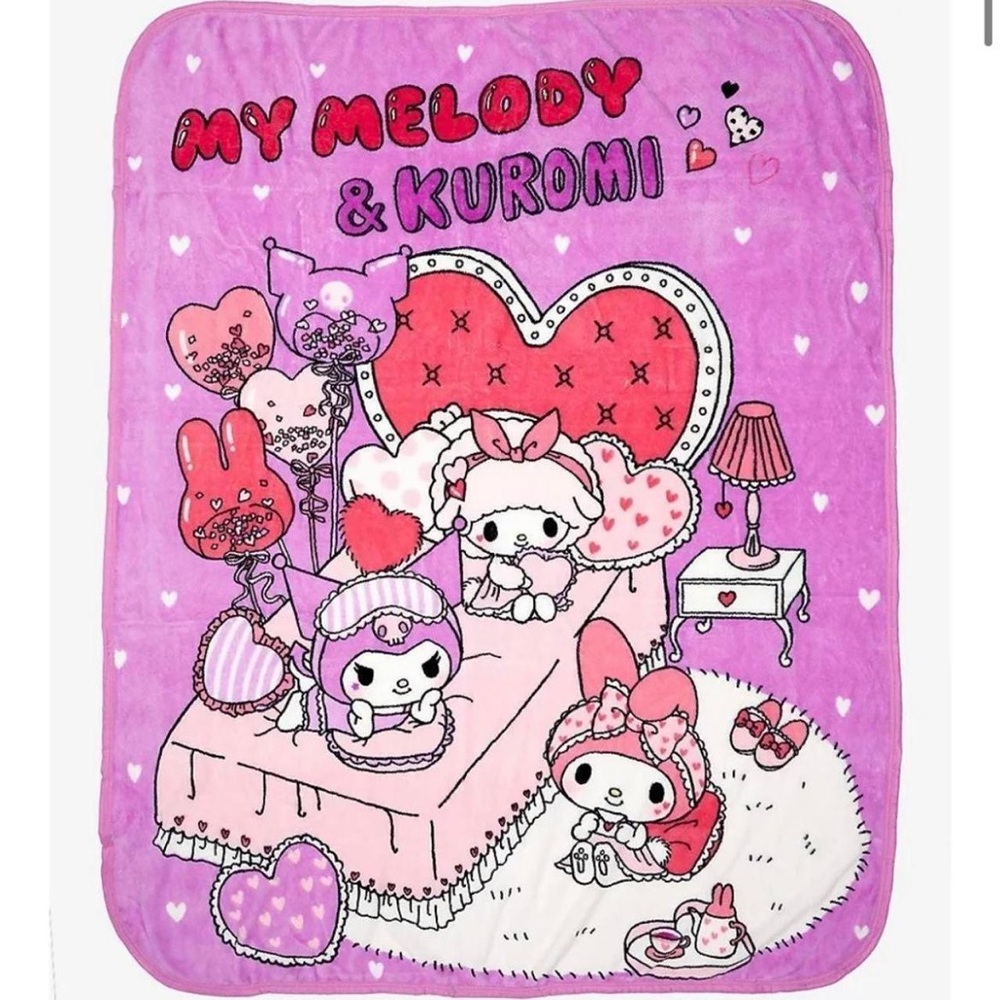 My Melody & Kuromi Throw Blanket
